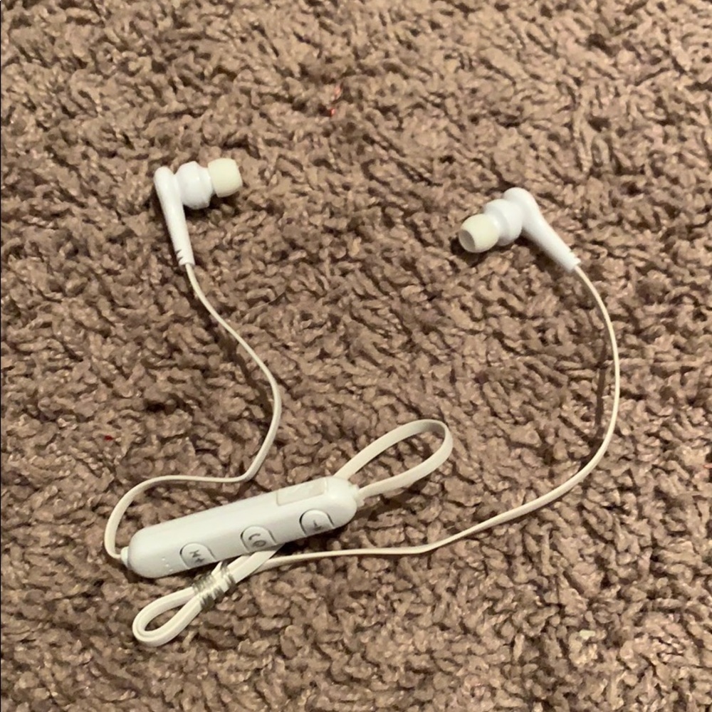 New white wireless Bluetooth headphones